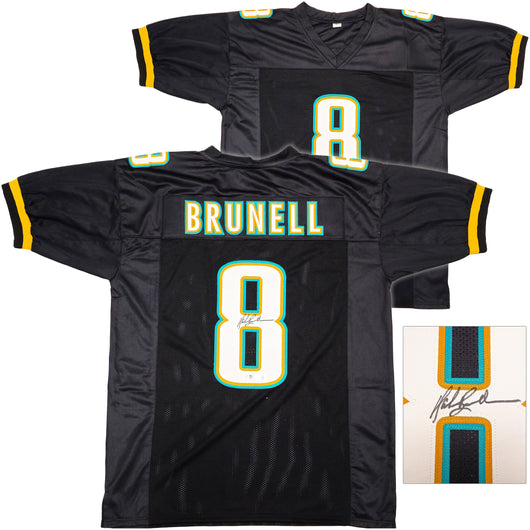 Jacksonville Jaguars Mark Brunell Autographed Black Jersey Beckett BAS QR