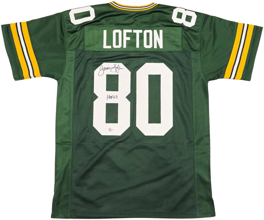 Green Bay Packers James Lofton Autographed Green Jersey "HOF 03" Beckett BAS Witness