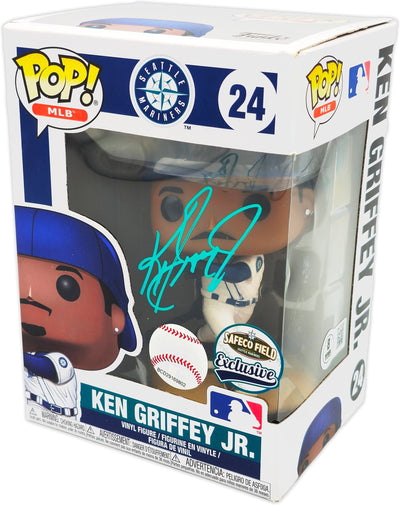 Ken Griffey Jr. Autographed Funko Pop Vinyl Figurine #24 Safeco Field Exclusive Seattle Mariners Beckett BAS Witness