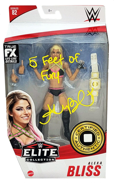 Alexa Bliss Autographed WWE Elite Collection #82 Action Figure "5 Feet Of Fury" Beckett BAS Witness Stock #208698