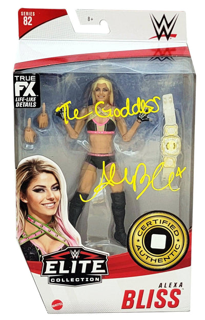 Alexa Bliss Autographed WWE Elite Collection #82 Action Figure "The Goddess" Beckett BAS Witness Stock #208697