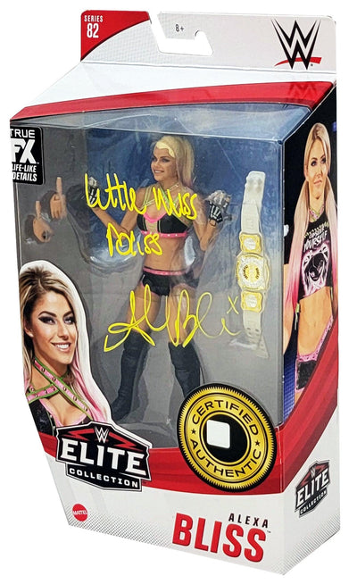 Alexa Bliss Autographed WWE Elite Collection #82 Action Figure "Little Miss Bliss" Beckett BAS Witness Stock #208699