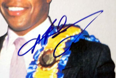 Sugar Ray Leonard Autographed 11x16 Magazine Poster Photo PSA/DNA #T19803