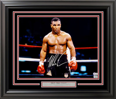Mike Tyson Autographed Framed 16x20 Photo Beckett BAS
