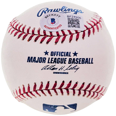 Max Alvis Autographed Official MLB Baseball Cleveland Indians "#10" Beckett BAS #BF24956