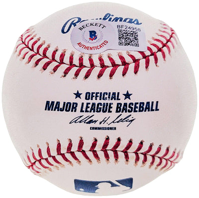 Max Alvis Autographed Official MLB Baseball Cleveland Indians "#10" Beckett BAS #BF24958
