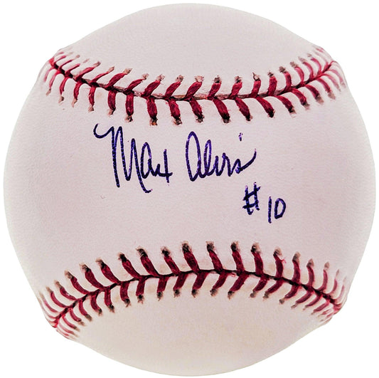 Max Alvis Autographed Official MLB Baseball Cleveland Indians "#10" Beckett BAS #BF24960