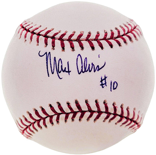Max Alvis Autographed Official MLB Baseball Cleveland Indians "#10" Beckett BAS #BF24960