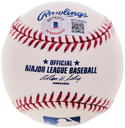 Max Alvis Autographed Official MLB Baseball Cleveland Indians "#10" Beckett BAS #BF24964