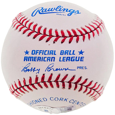 Bruce Hornsby Autographed Official AL Baseball Singer Beckett BAS #BF23005