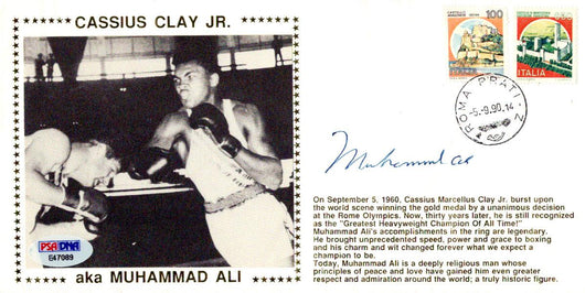 Muhammad Ali Autographed First Day Cover Vintage PSA/DNA #E47089