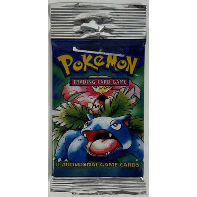 Pokemon: Sealed Base Set Booster Pack (Venusaur Art) Long Crimp