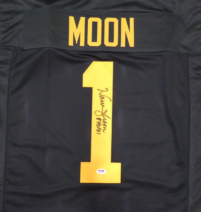 Edmonton Eskimos Warren Moon Autographed Green Jersey "CHOF 01" PSA/DNA #4A73469