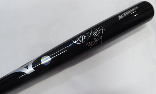 Ichiro Suzuki Autographed Black Mizuno Player Model Bat Seattle Mariners "#51 & 3089"