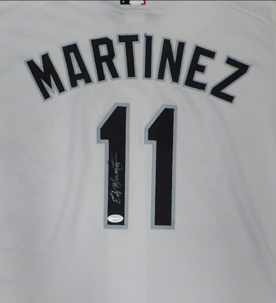 Seattle Mariners Edgar Martinez Autographed White 2003 All Star Authentic Majestic Jersey JSA #KK073331