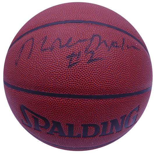 Moses Malone Autographed Spalding I /O Basketball Philadelphia 76ers JSA #AT76250