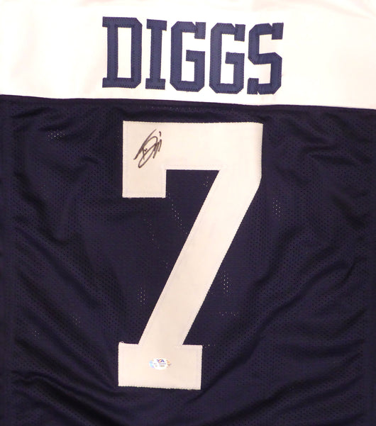 Dallas Cowboys Trevon Diggs Autographed Blue Jersey PSA/DNA #3T59969