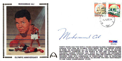 Muhammad Ali Autographed First Day Cover Vintage PSA/DNA #H51536