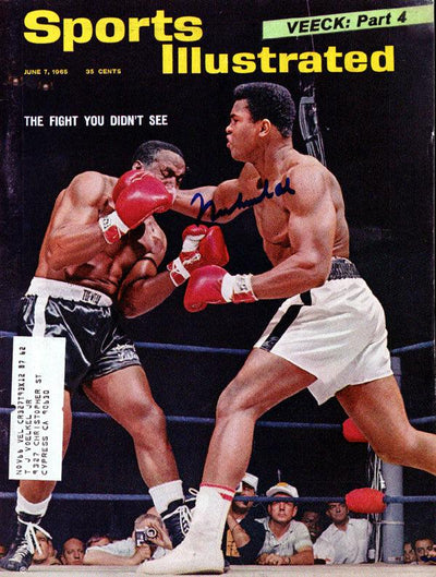 Muhammad Ali Autographed Sports Illustrated Magazine Vintage PSA/DNA #H58753