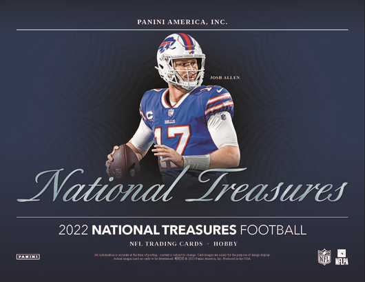 2022 Panini National Treasures Football Hobby 4 Box Case