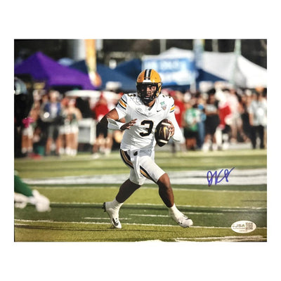 Jaron-Keawe Sagapolutele Signed California Pose 3 Football 8x10 Photo (JSA)