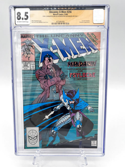 Uncanny X-Men #256 Signature Graded Chris Claremont & Jim Lee