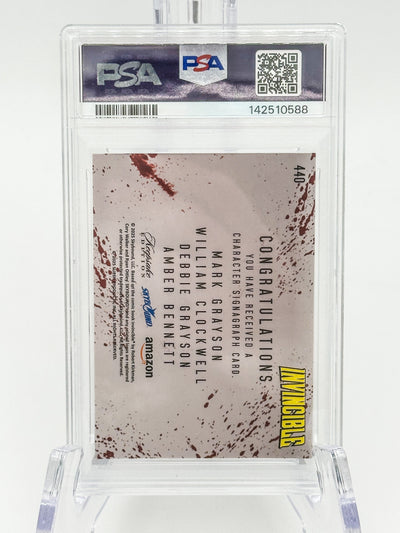 2025 Invincible Season 1 Keepsake Trading Card #440 Quad Character Laser Signagraph Gold Bubble 1/1 PSA 10