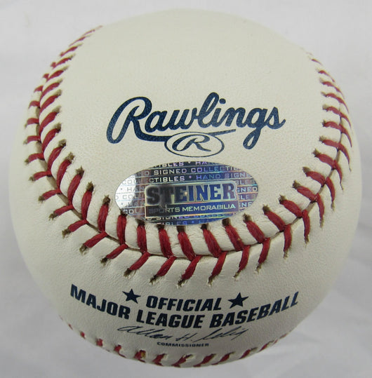 Mickey Rivers Signed Auto Rawlings Baseball Steiner Hologram