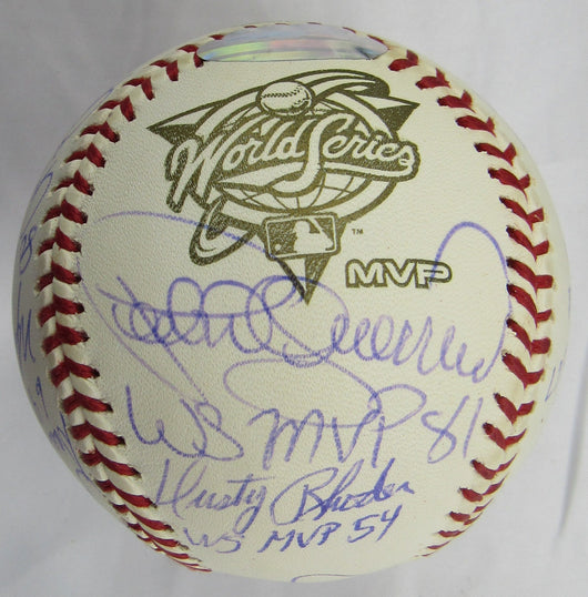 Multi Signed Auto Rawlings World Series MVP Baseball w/ Multiple Insc Steiner Hologram