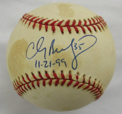 Clay Bellinger Signed Auto Rawlings Baseball B170