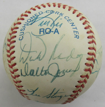 Johnny Pesky, Luis Tiant, Bill Lee, Dick Radatz, Dalton Jones, Lee Strange, Multi Signed Auto Baseball B172
