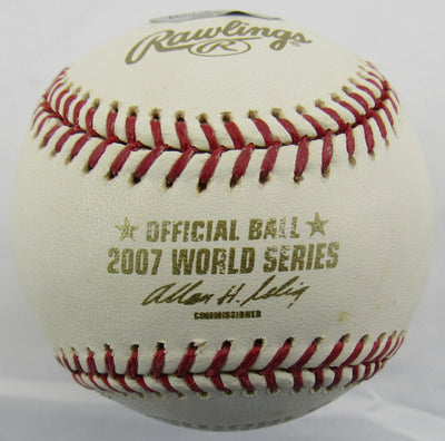 Jacoby Ellsbury Signed Auto Rawlings 2007 World Series Baseball B150 - Mounted Memories