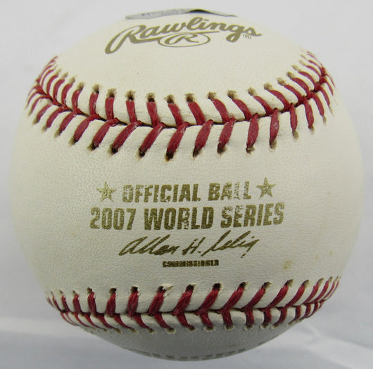 Jacoby Ellsbury Signed Auto Rawlings 2007 World Series Baseball B150 - Mounted Memories