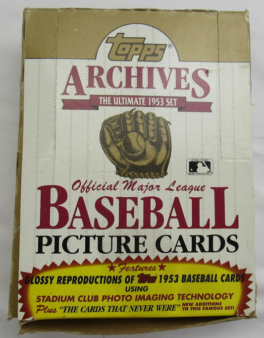 1991 Topps Archive Baseball Wax Box - 53 Reprint Set - 36ct Box