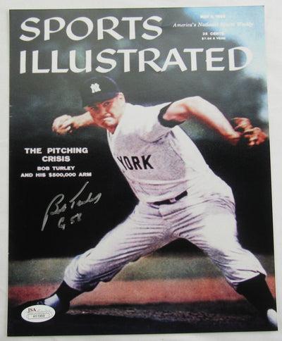 Bob Turley Signed Auto 8x10 Photo JSA H11959