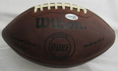 Y.A Tittle Signed Auto Wilson Football JSA CM07449 w/3 Inscriptions