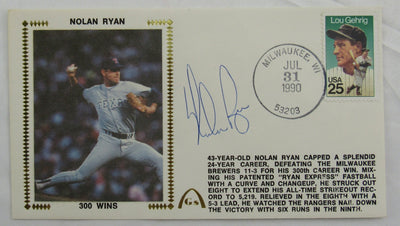 Nolan Ryan Signed Auto Envelope JSA CM07353