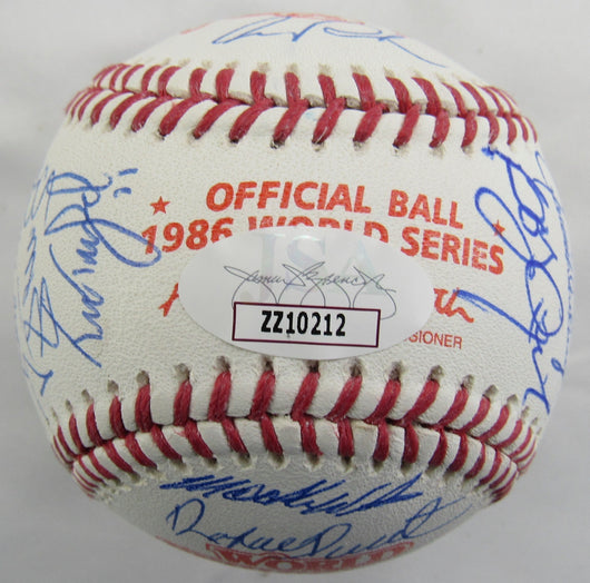 1986 World Series Champion New York Mets Signed Auto Rawlings 1986 World Series Baseball JSA ZZ10212