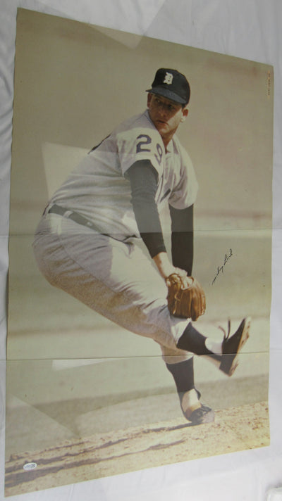 Mickey Lolich Signed Sports Illustrated Auto 24x36 Baseball Poster JSA CM07488