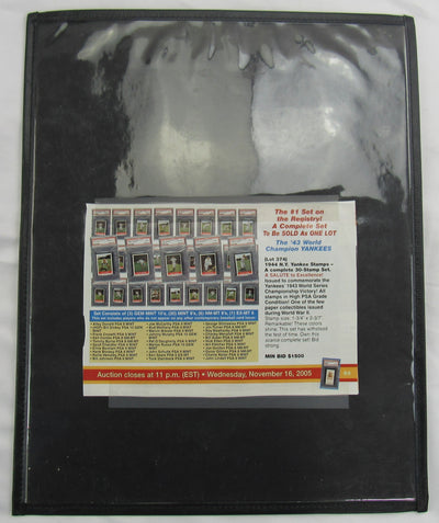 New York Yankees 1943 World Series Champions Complete set of 30 Stamps UnCut