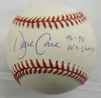 Dave Cone Signed Rawlings Baseball JSA CN60381 - 96/98 WS Champs