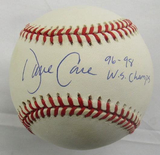 Dave Cone Signed Rawlings Baseball JSA CN60381 - 96/98 WS Champs