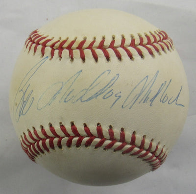 Bill Mad Dog Madlock Signed Auto Rawlings Baseball JSA CN60131