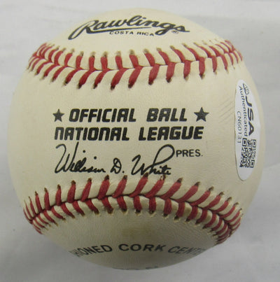 Bill Mad Dog Madlock Signed Auto Rawlings Baseball JSA CN60131