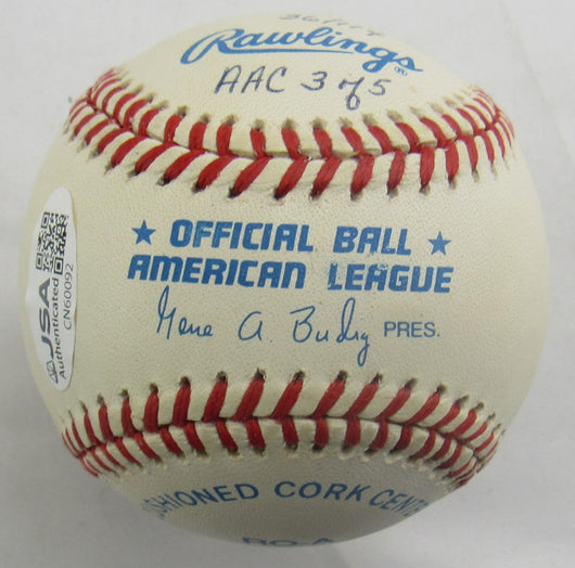 David Wells Signed Auto Rawlings Baseball JSA CN60092 - PG Game Inscription