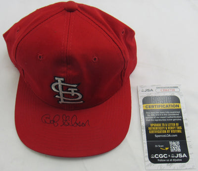 Bob Gibson Signed Auto Cardinals Baseball Hat JSA CH61710