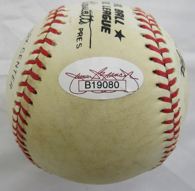 Al Gionfriddo Signed Rawlings Baseball JSA B19080