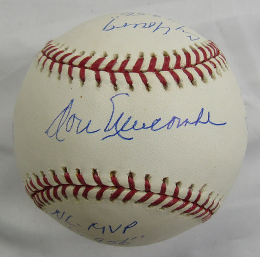 Don Newcombe Signed Auto "Stat" Rawlings Baseball w/ Insc Steiner Hologram