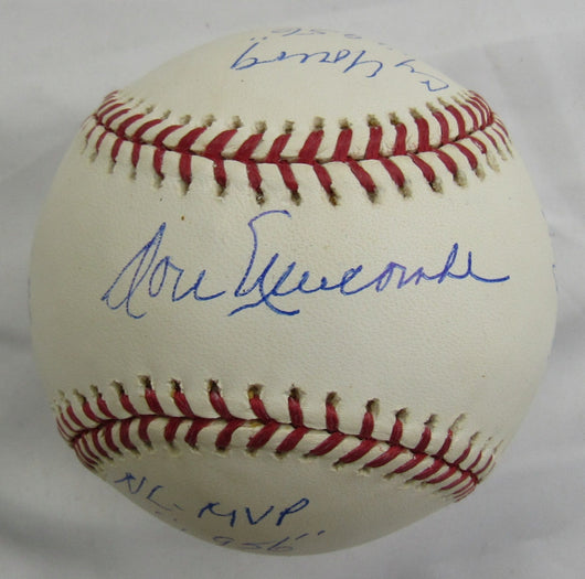 Don Newcombe Signed Auto "Stat" Rawlings Baseball w/ Insc Steiner Hologram