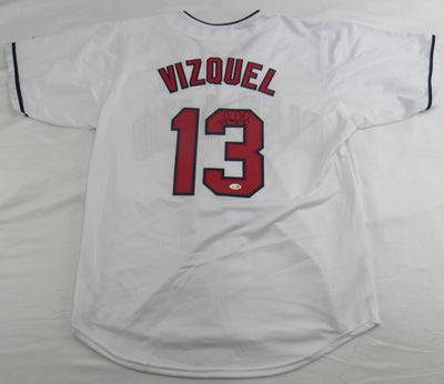 Omar Vizquel Signed Jersey Beckett JSA Certified